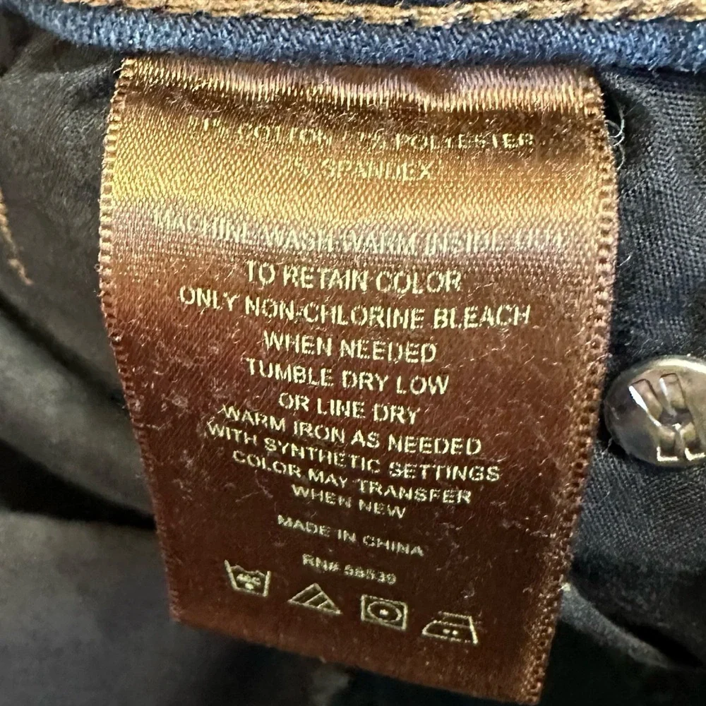 Kut From the Kloth Raw Hem Dark Wash Skinny Jean Sz 4 - Picture 7 of 10